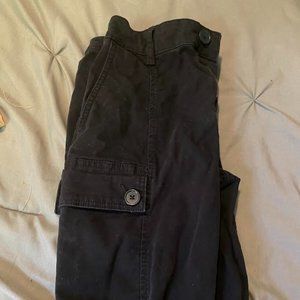 Black Cargo Pants / 2 for 25